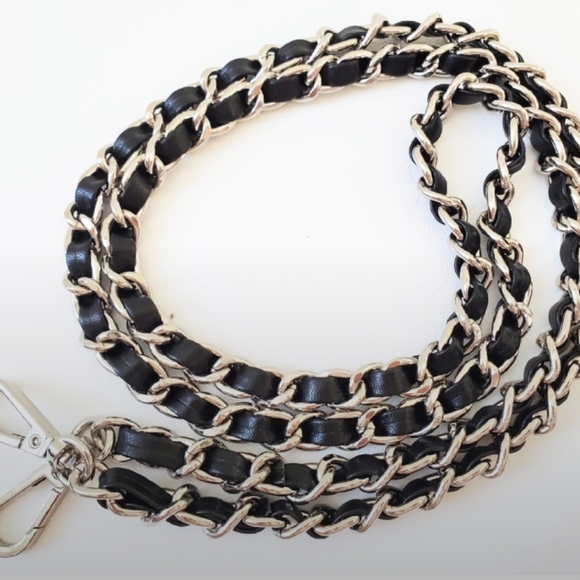 Low Start Dior-Mesh Logo Zip Pouch / Crossbody Bag-Chain Strap & DIOR Ribbon - Picture 3 of 4